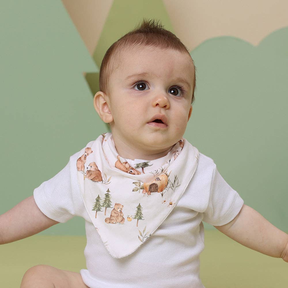 Bears Organic Dribble Bib