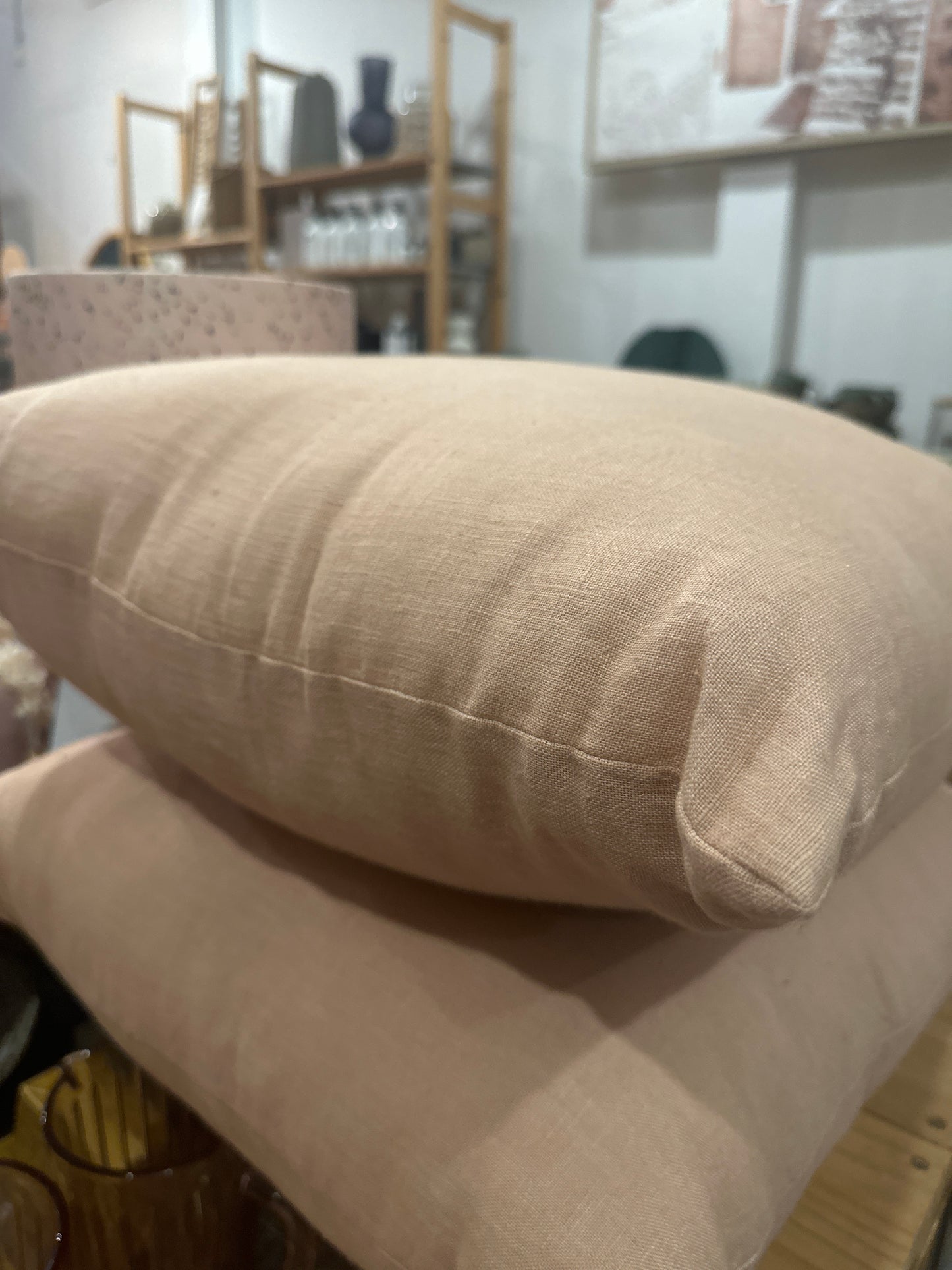 French Country linen cushions