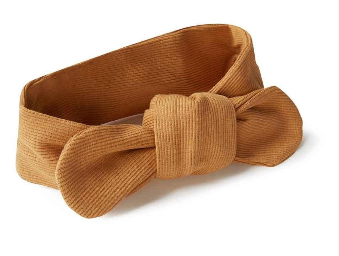 Chestnut Ribbed Organic Topknot