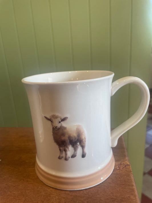 Farm mug sheep