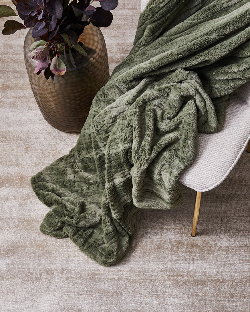 Juliet Throw Forest Green