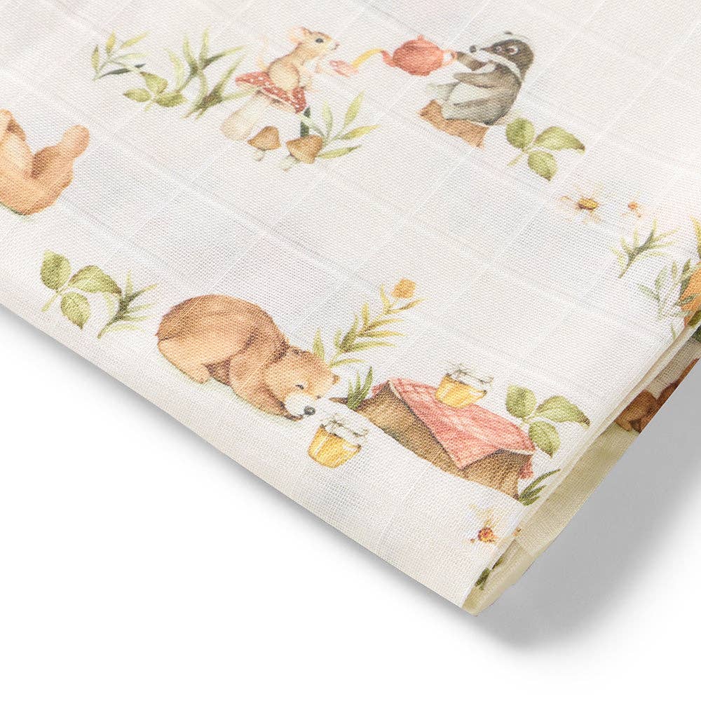 Bears Organic Muslin Wrap