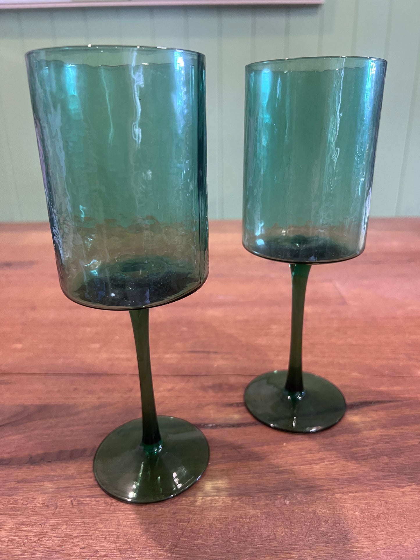 Green Wine Glass