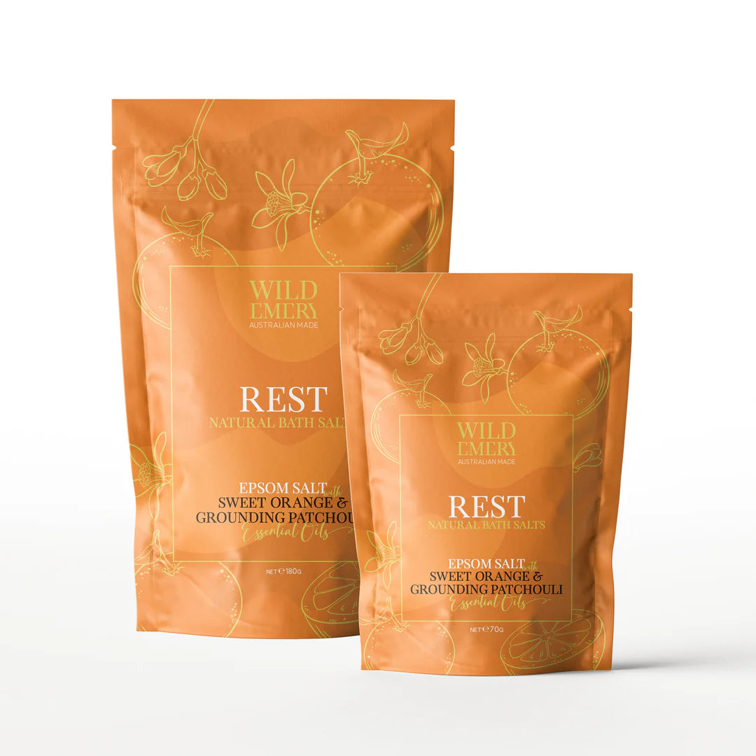 WILD EMERY
REST NATURAL BATH SALTS