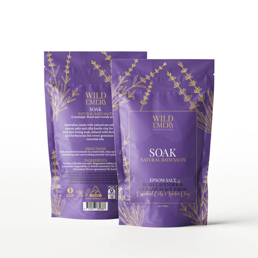WILD EMERY
SOAK NATURAL BATH SALTS