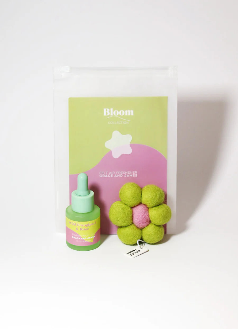 Felt Flower Air Freshener Wild Frangipani & Rose