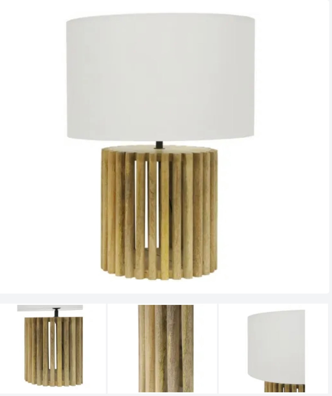 Malaiki Wooden Table Lamp