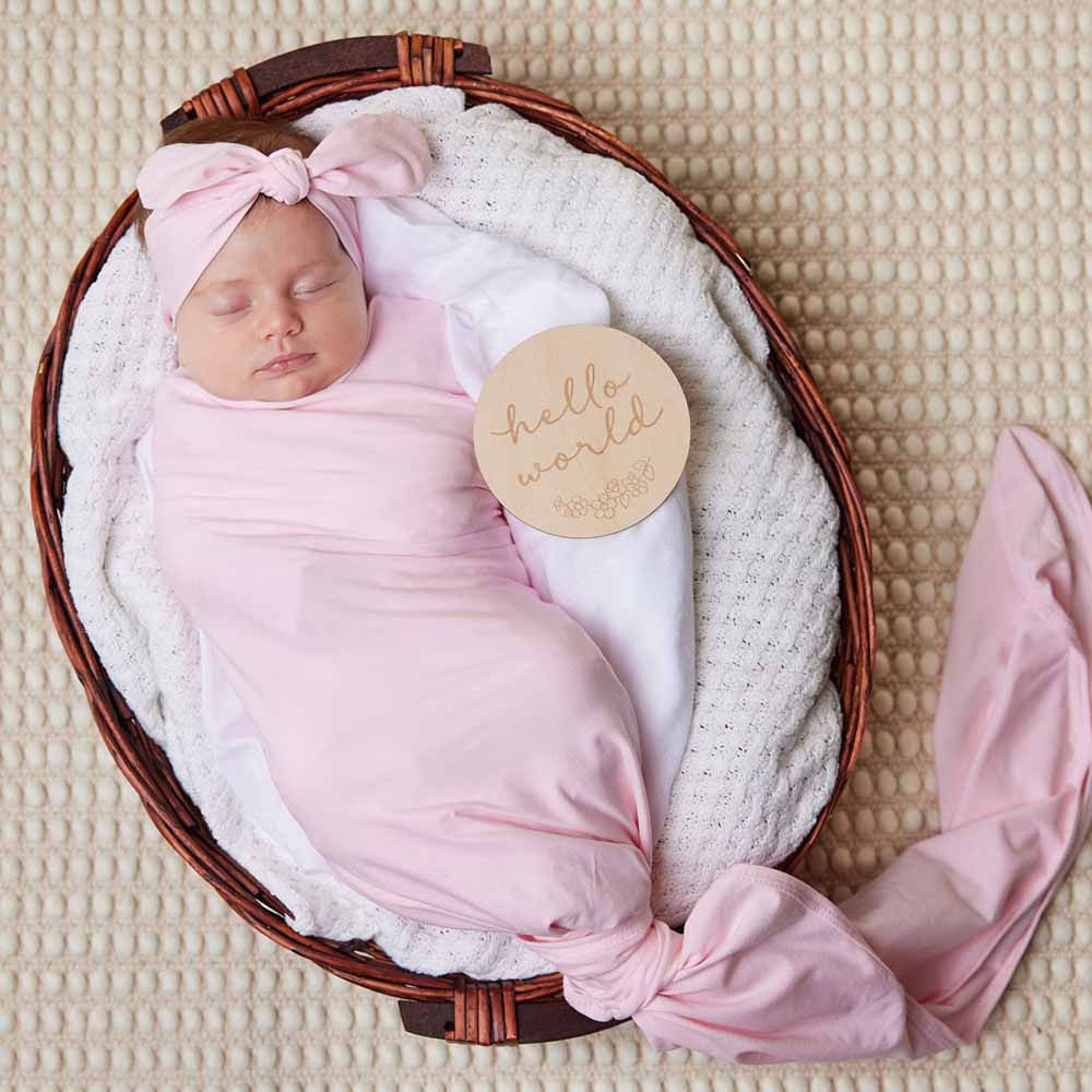 Baby Pink Organic Topknot