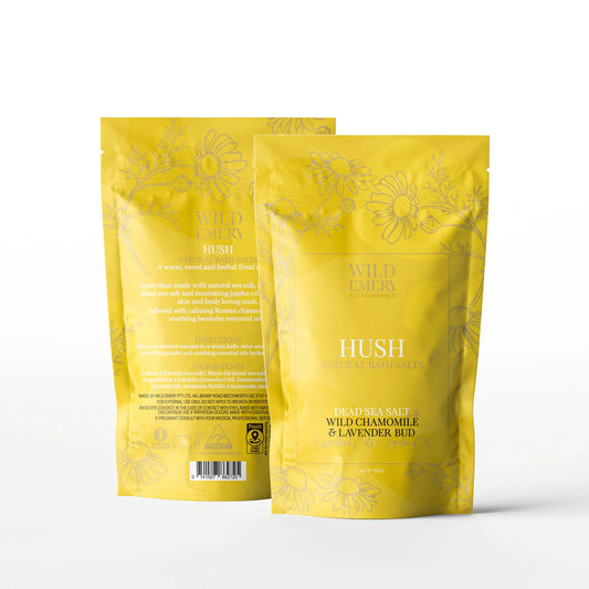 WILD EMERY
HUSH NATURAL BATH SALTS
