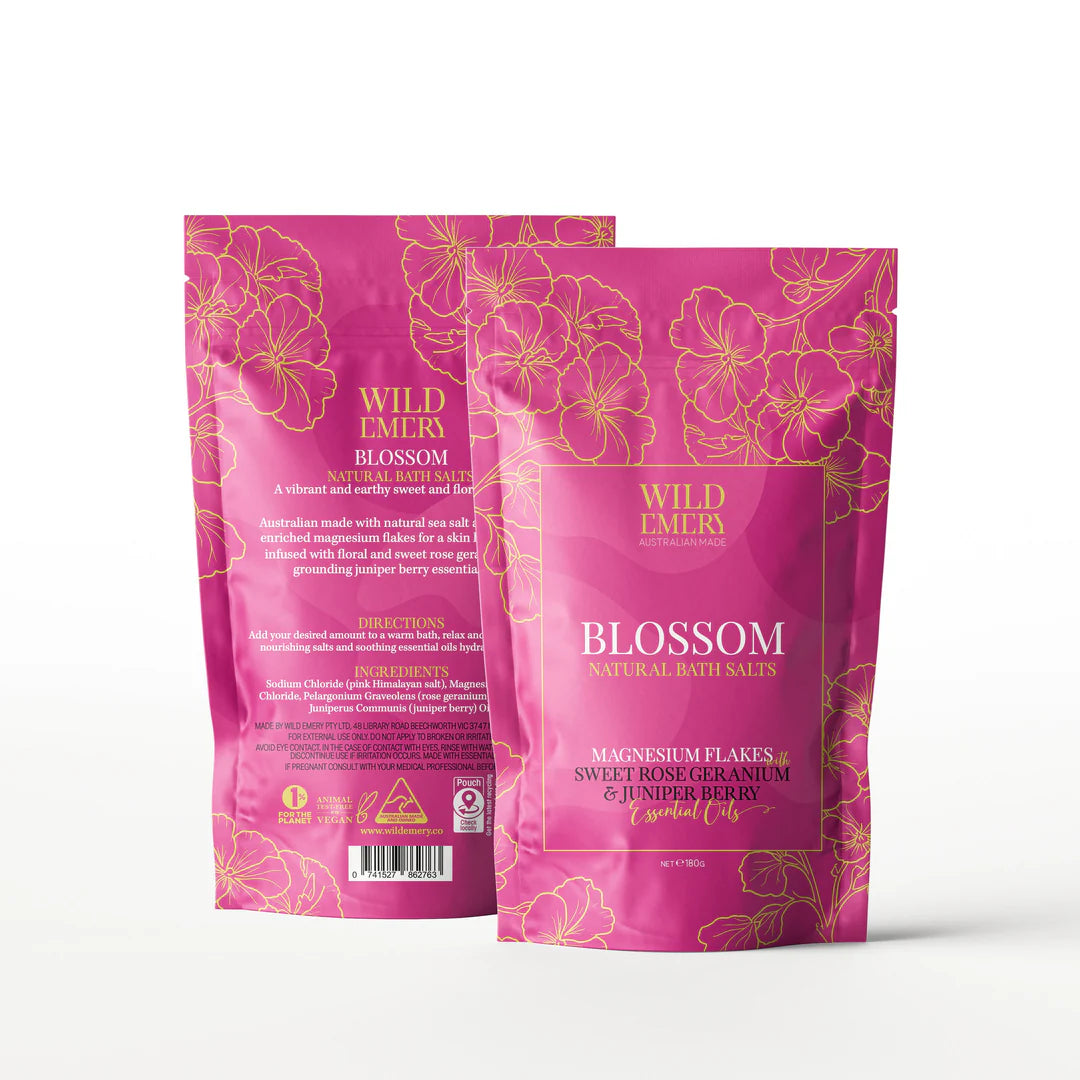 WILD EMERY
BLOSSOM NATURAL BATH SALTS