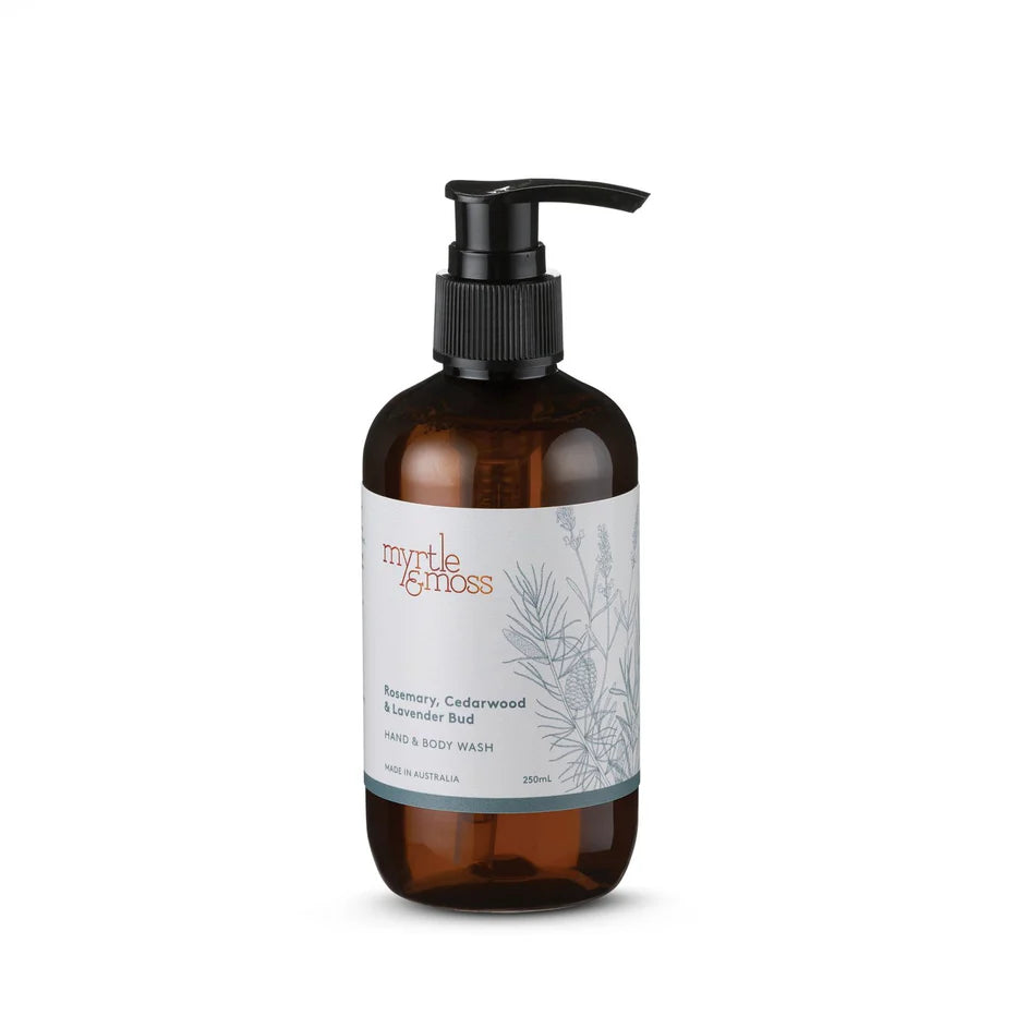 Myrtle and Moss Rosemary Cedarwood and Lavender bud hand and body wash 500ml