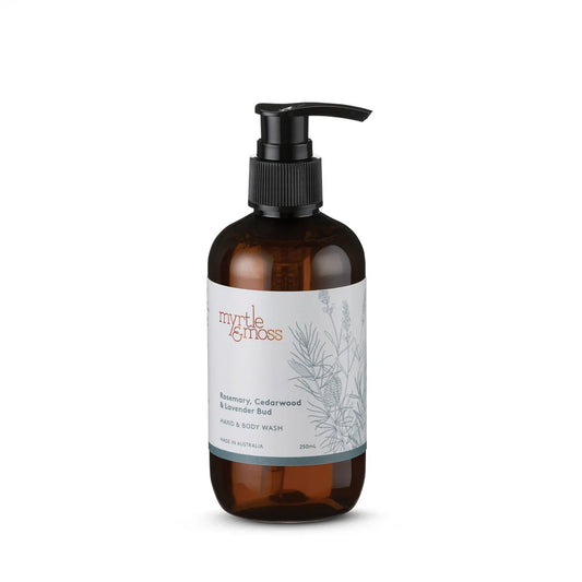 Myrtle and Moss Rosemary Cedarwood and Lavender bud hand and body wash 500ml