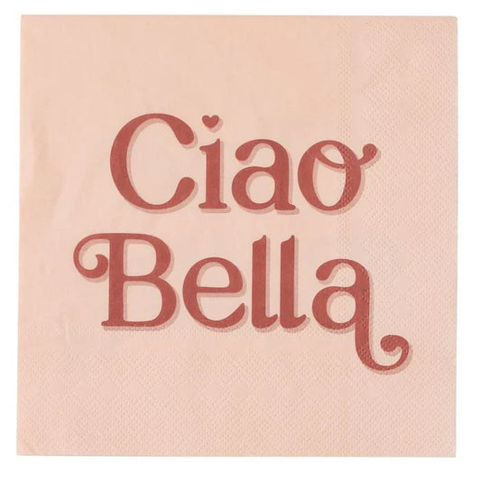 Ciao Bella 20pk Napkin Nude