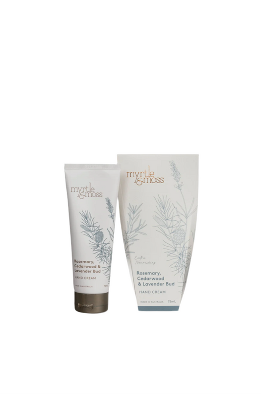 Myrtle and Moss Rosemary Cedarwood and lavender bud handcream 75 mls