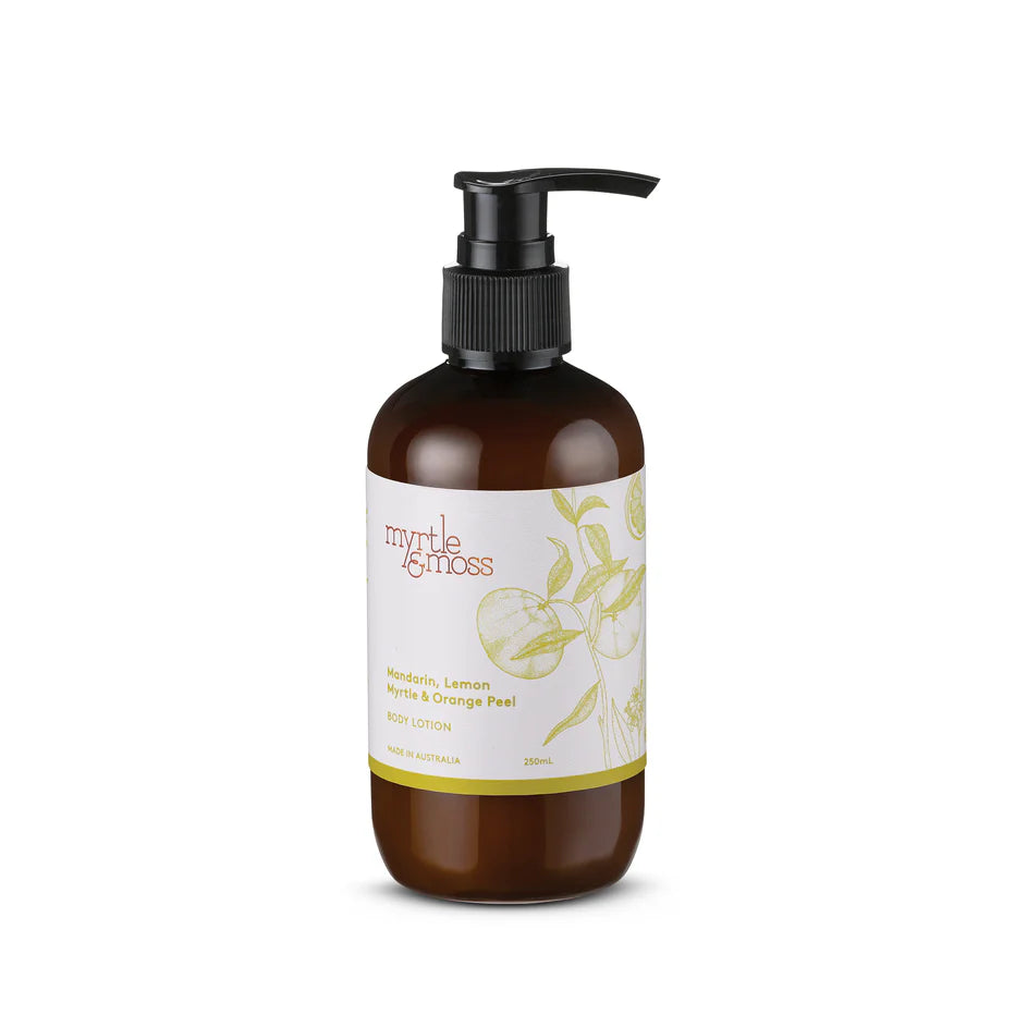 Myrtle and Moss Mandarin Lemon Myrtle and Orange Peel body lotion 500ml