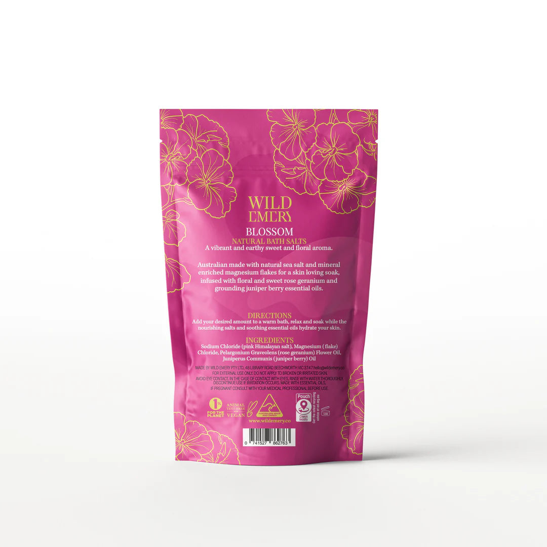 WILD EMERY
BLOSSOM NATURAL BATH SALTS