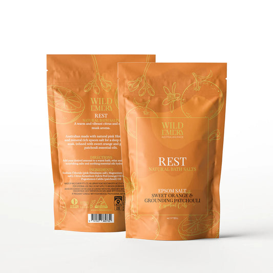 WILD EMERY
REST NATURAL BATH SALTS