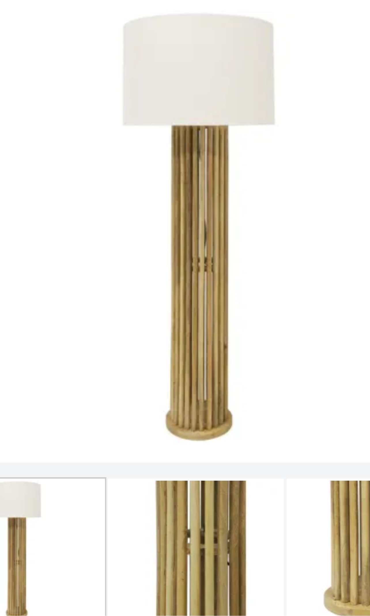 Malaiki Wooden Floor Lamp