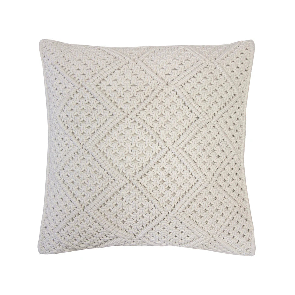 Anka square cushion ivory