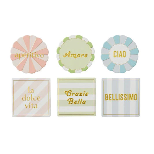 Amore ceramic coaster 10cm