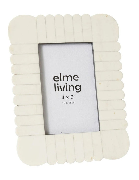 Senan 4x6” photo frame cream