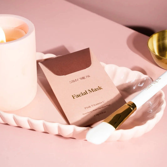 Pink vitamin C facial mask