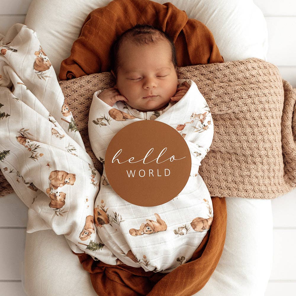 Bears Organic Muslin Wrap