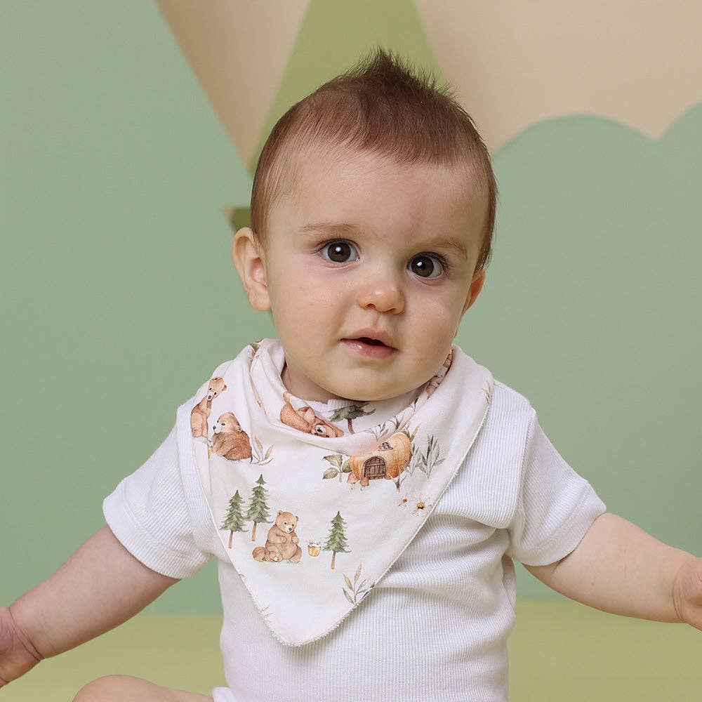 Bears Organic Dribble Bib