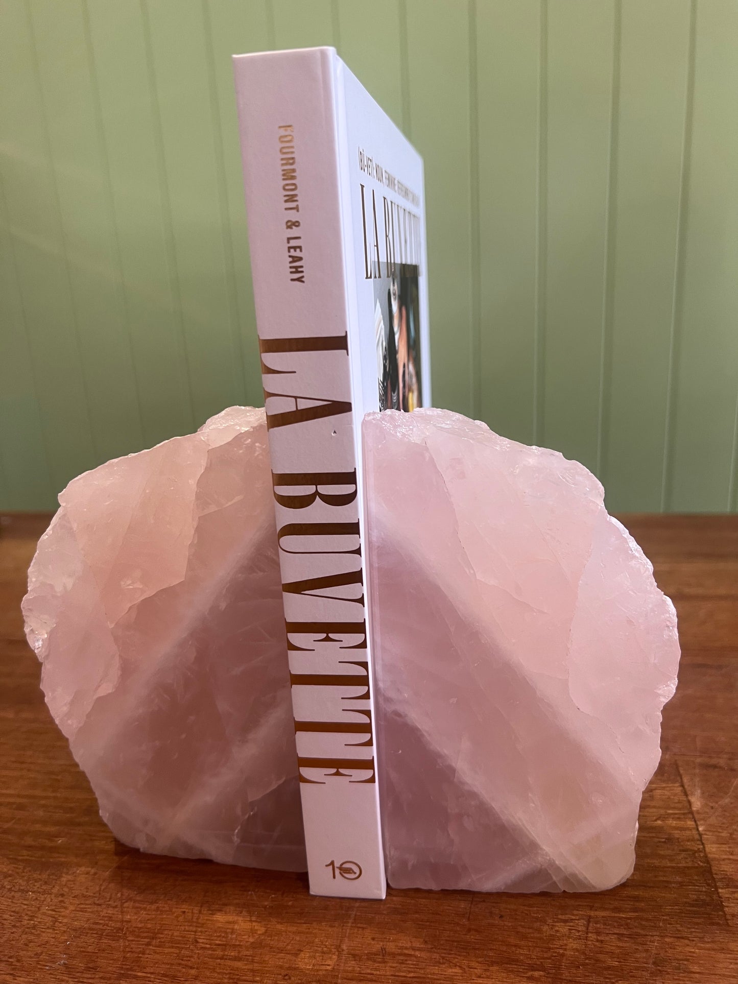 Rose Quartz Book Ends