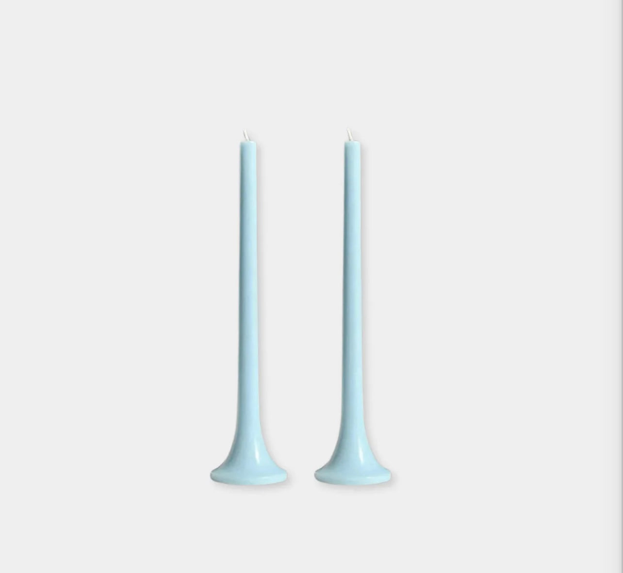 Sky Blue Tusk Taper Candles