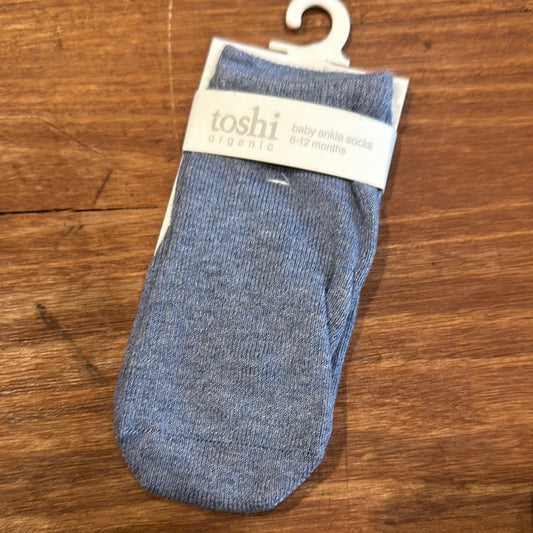 Toshi Organic Baby Ankle Socks River