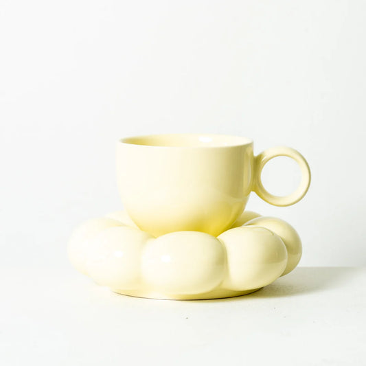 Lottie Mug & Saucer /Yellow