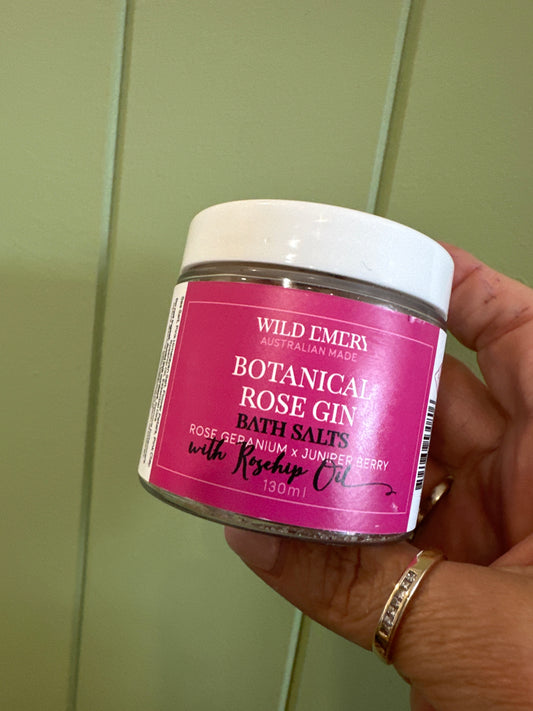 Wild Emery Botanical Rose Gin Salts