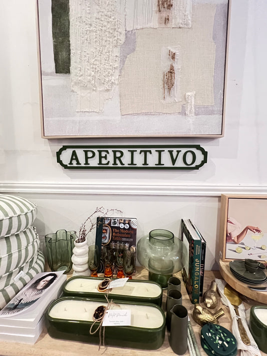 Aperitivo Wood Sign