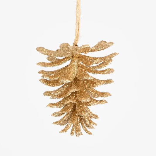 Glitter Hanging Pinecone
