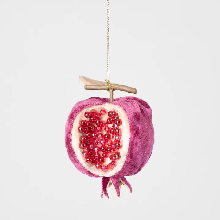 Luxe Beaded Pomegranate Tree Decoration