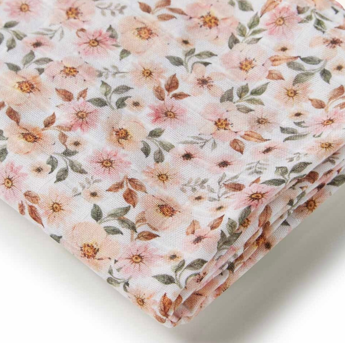 Spring Floral Muslin Wrap