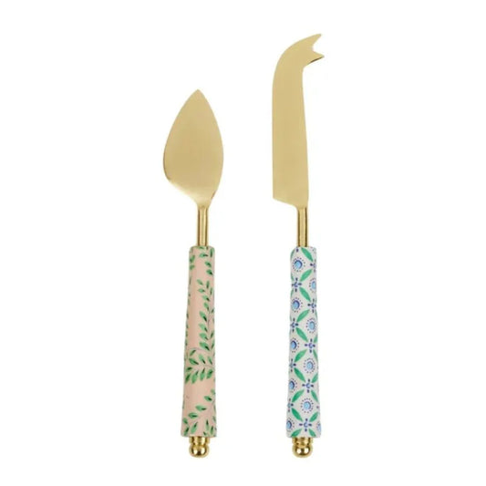 Iris steel cheese knives S/2