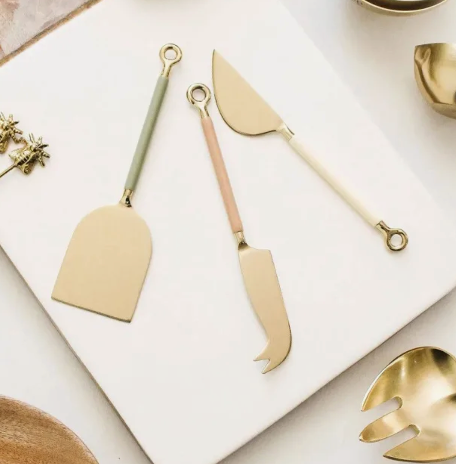 Chesse Knife Mix Pastel S/3