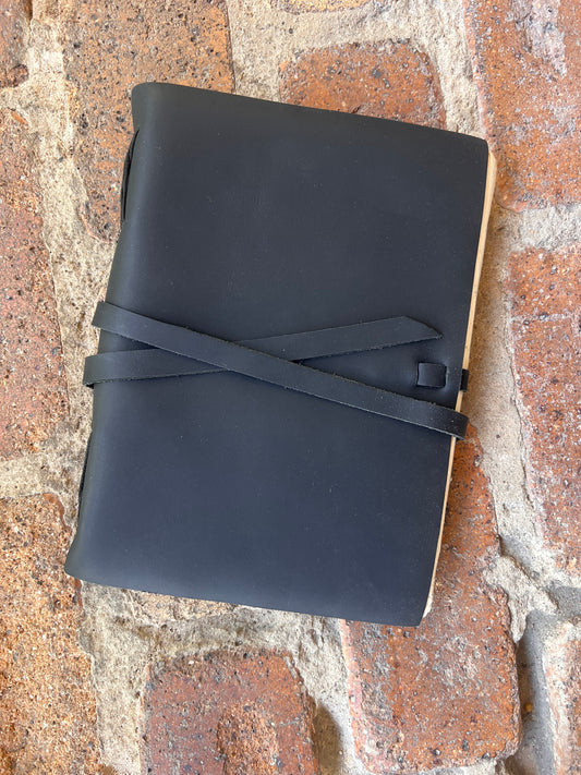 Black A5 Leather Journal