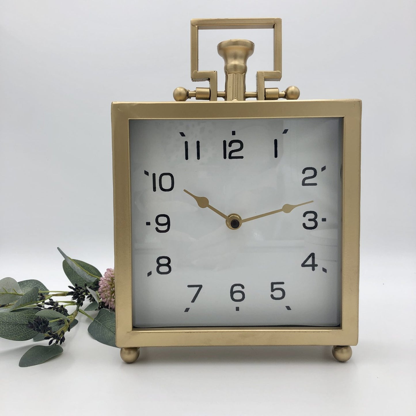 Bella Metal Desk Clock Gold