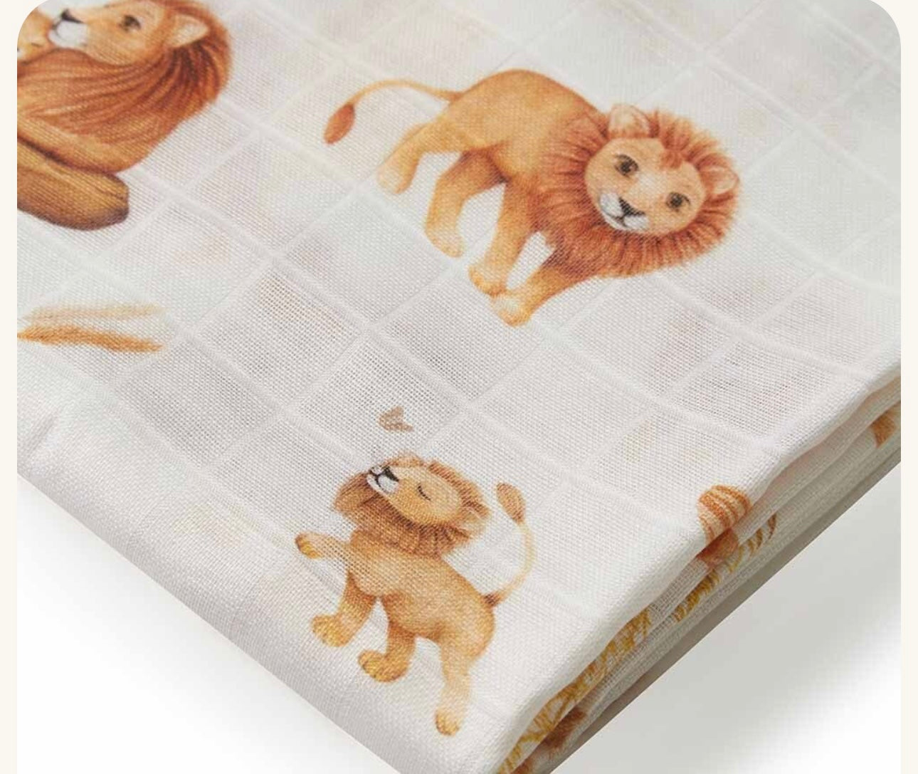 Lion Organic Muslin Wrap