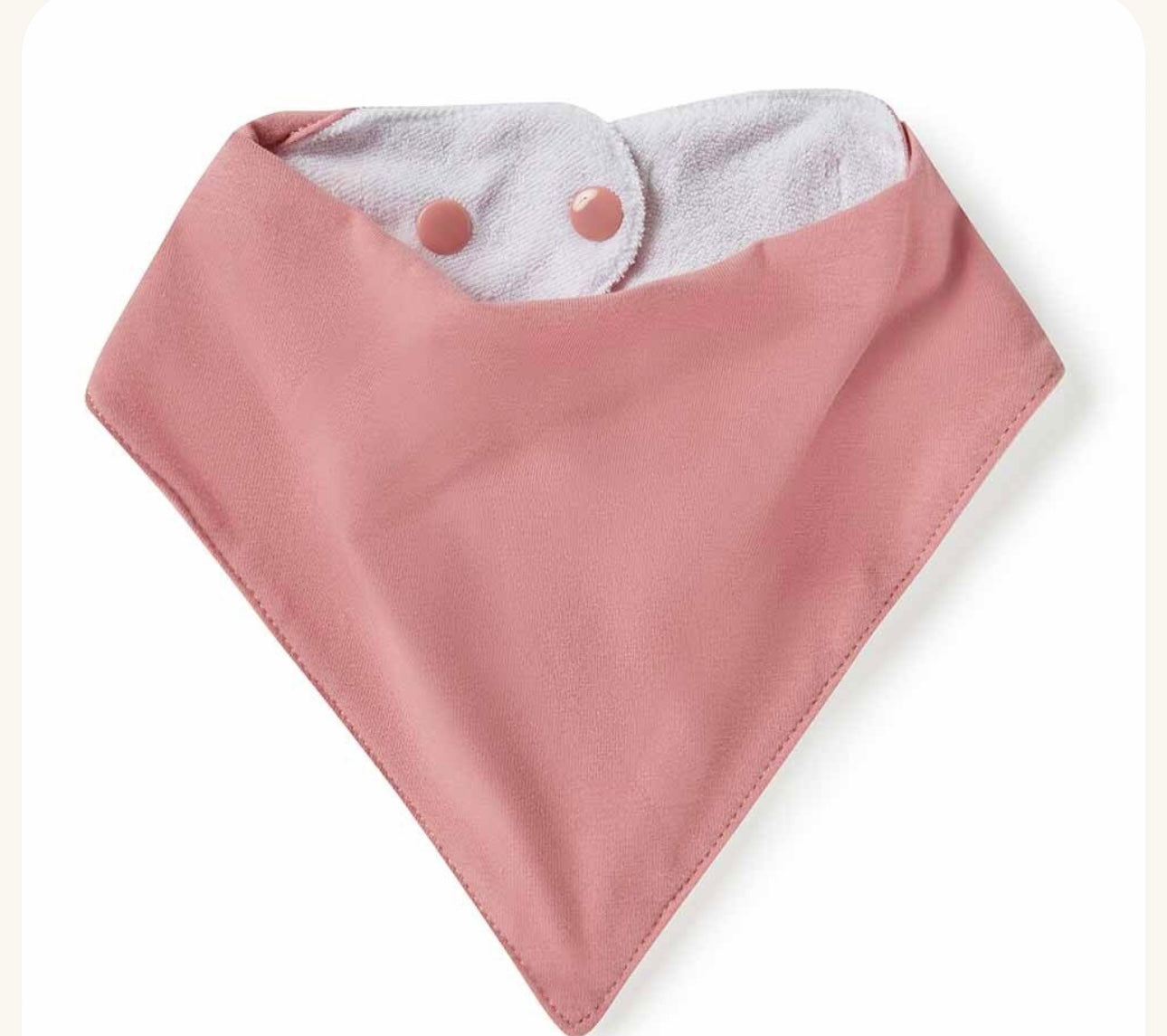 Jewel Pink Organic Dribble Bib