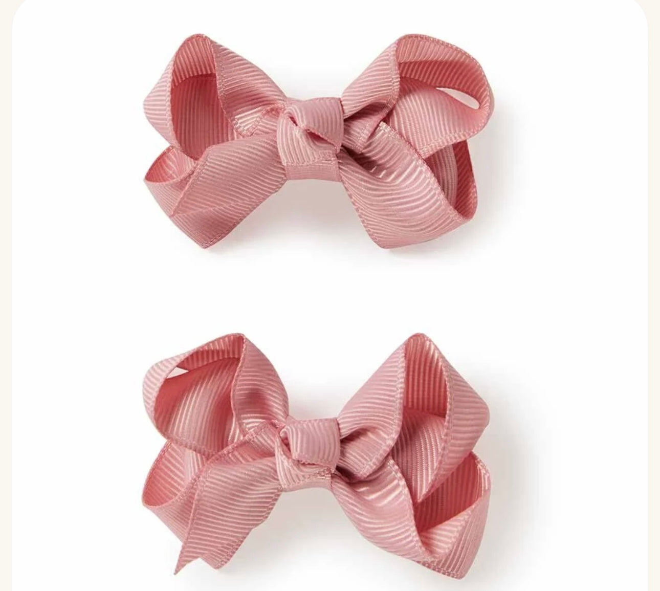 Dusty Pink Piggy Tail Clips