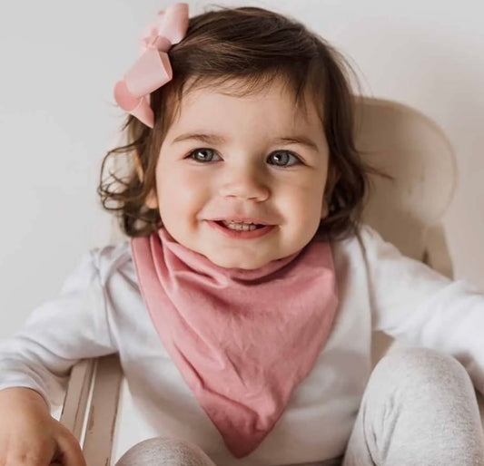 Jewel Pink Organic Dribble Bib