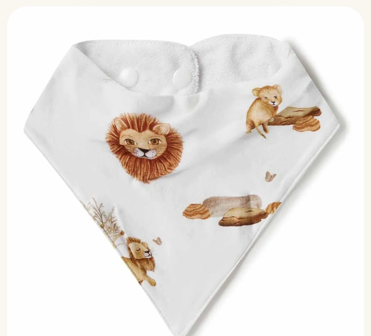 Lion Organic Dribble Bib