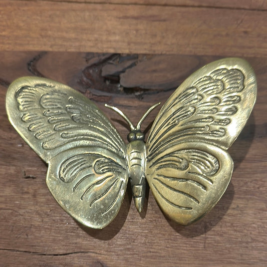 Gold Butterfly Round Wing Large