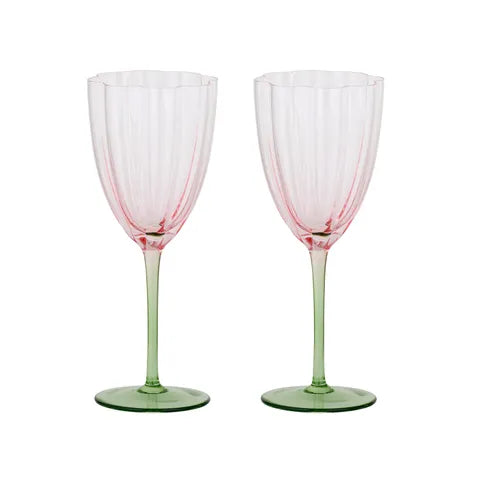 Tulip Wine Glasses S/2