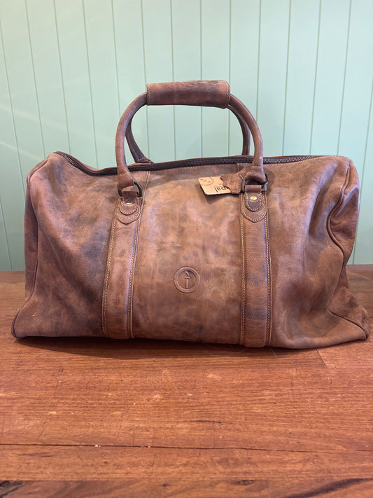 Tan Duffel Bag Large Leather