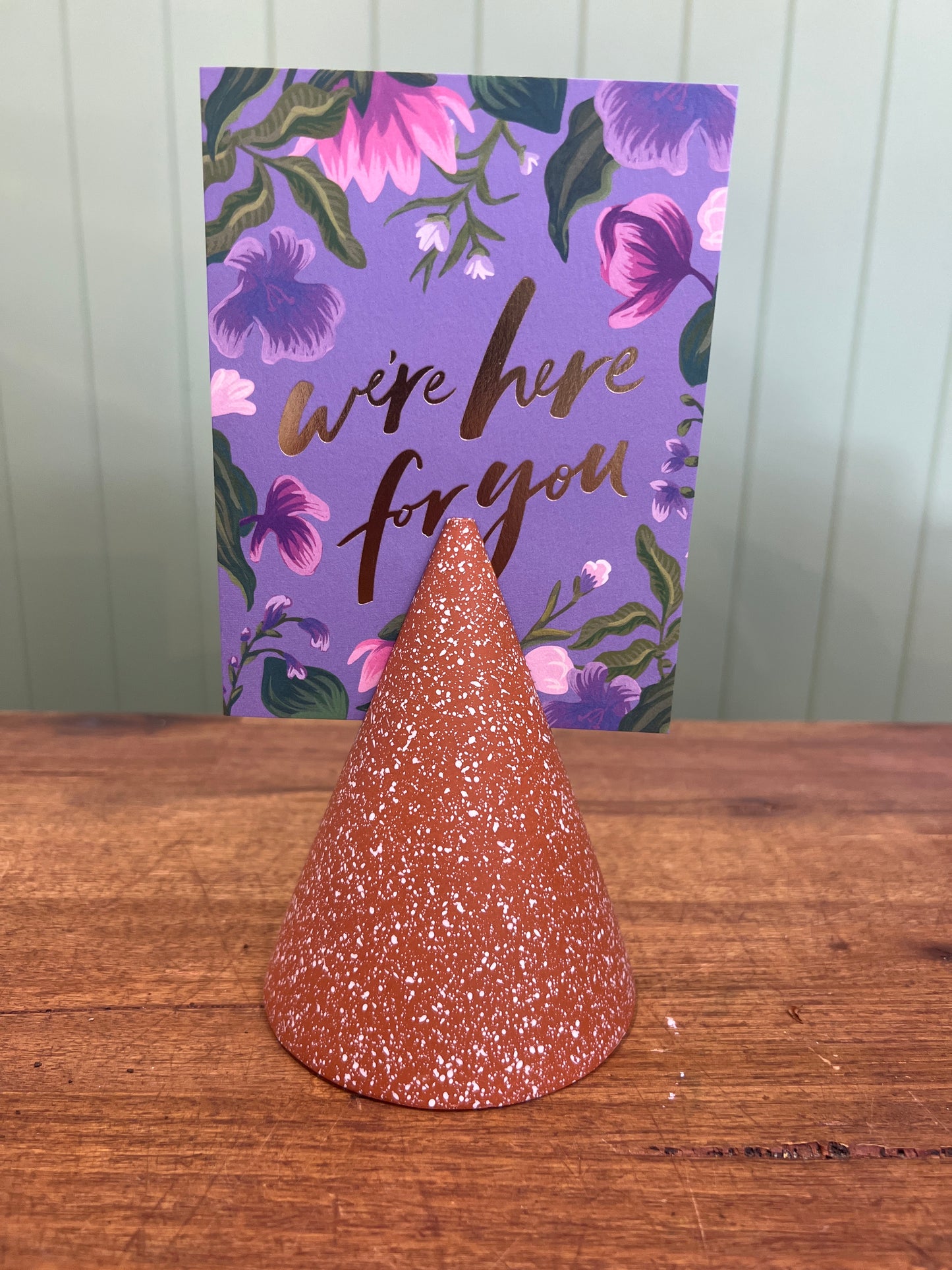 Photo Stand Terrazzo Cone